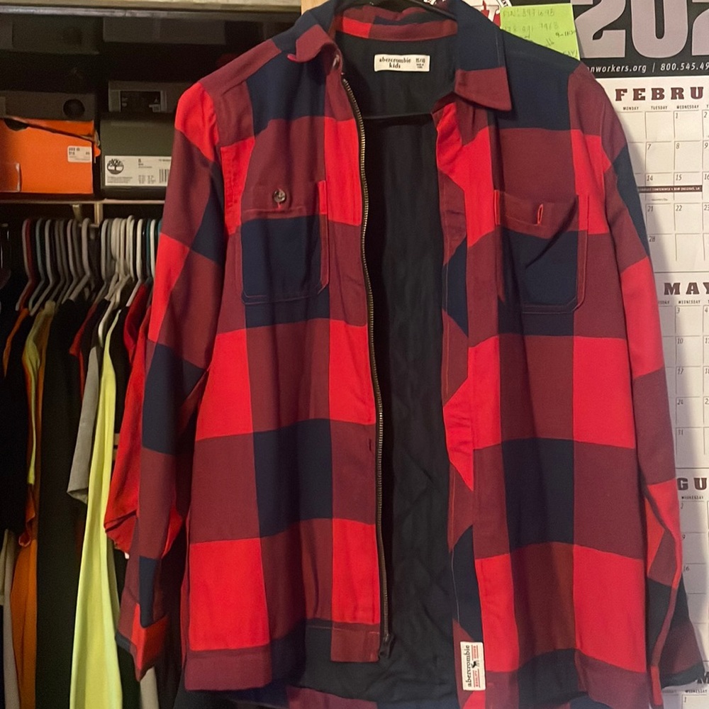 ABERCROMBIE ZIP UP FLANNEL